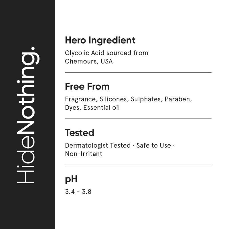 Minimalist 11% Glycolic Acid & Tranexamic Acid Body Exfoliator (60ml)