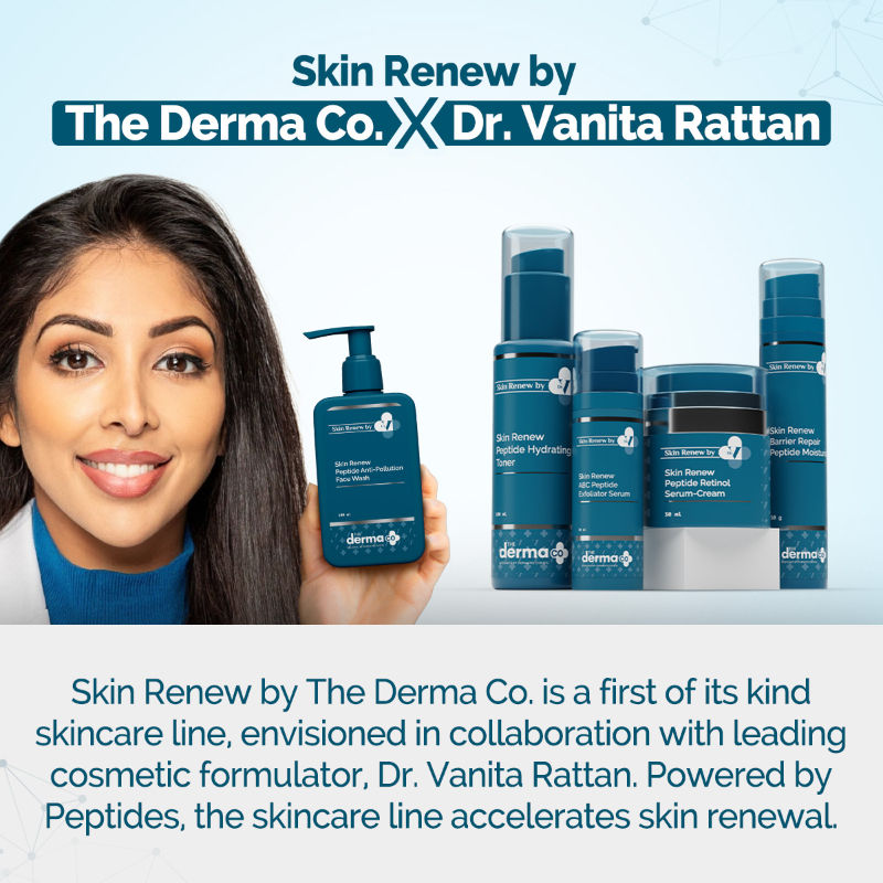 The Derma Co X Dr. V Skin Renew Peptide Anti-Pollution Face Wash (100ml) - Detox & Repair