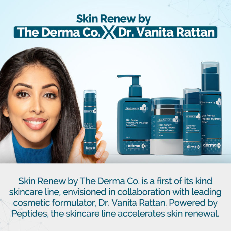The Derma Co X Dr. V Skin Renew Barrier Repair Peptide Moisturizer (50g) - Restores & Strengthens