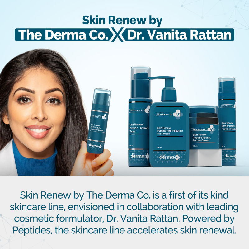 The Derma Co X Dr. V Skin Renew ABC Peptide Exfoliator Serum (30ml) - Resurface & Renew
