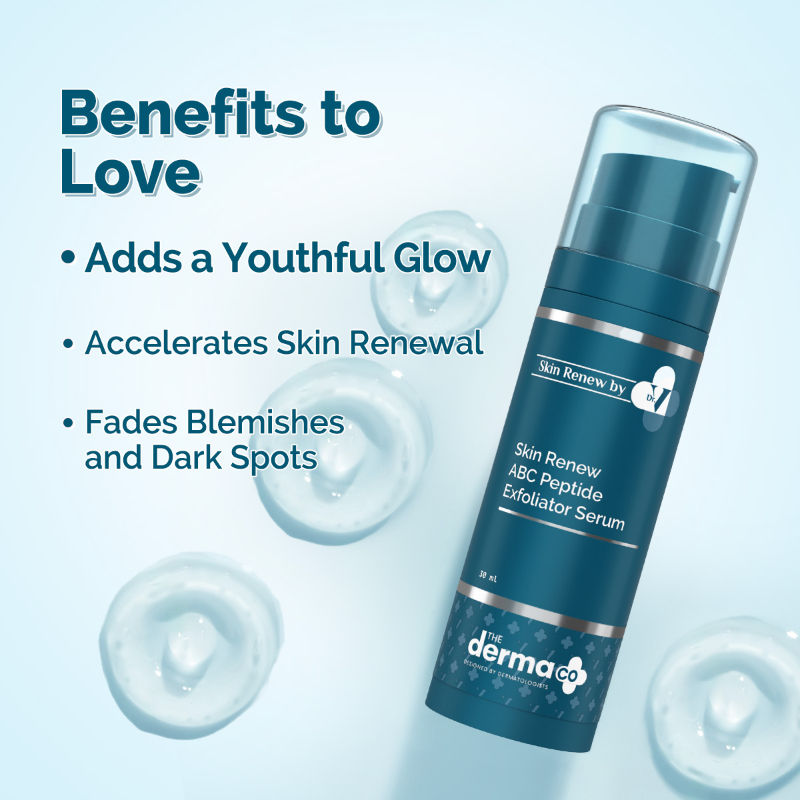 The Derma Co X Dr. V Skin Renew ABC Peptide Exfoliator Serum (30ml) - Resurface & Renew
