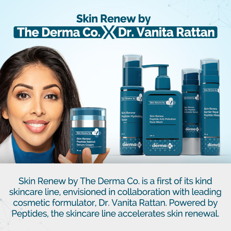 The Derma Co x Dr. V Skin Renew Peptide Retinol Serum-Cream (30ml)