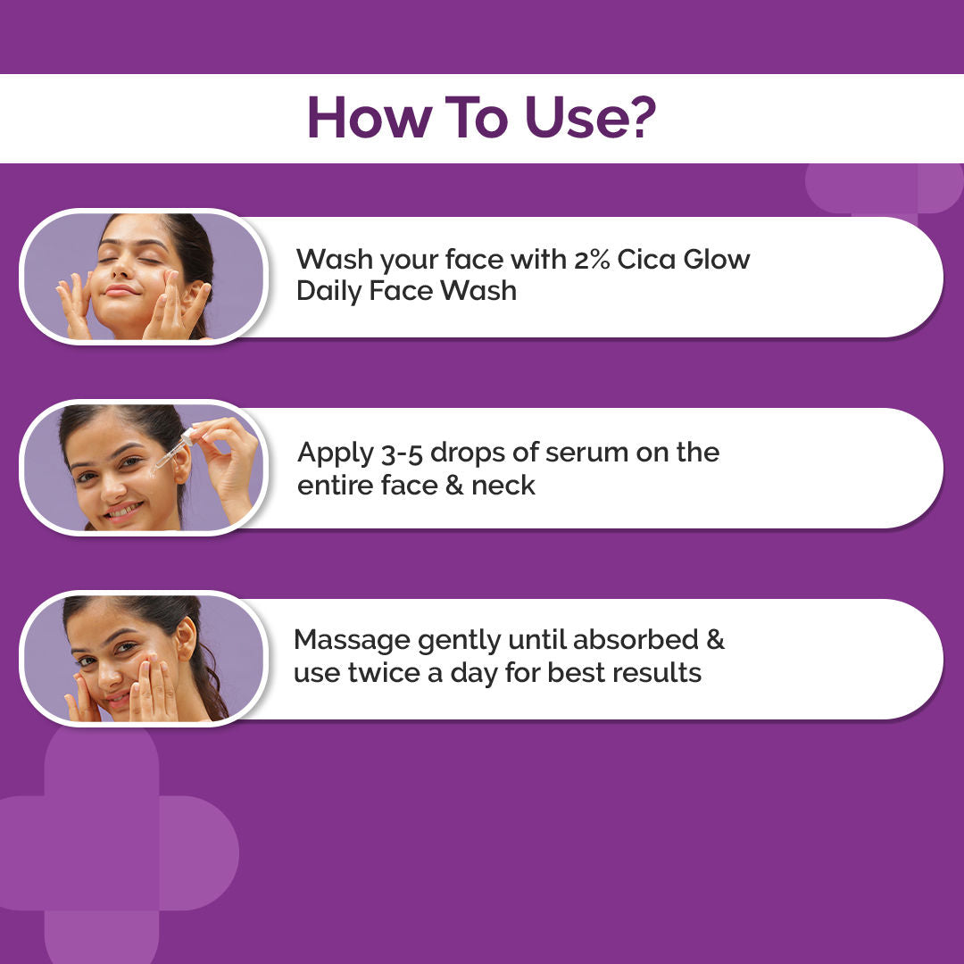 The Derma Co 10% Cica-glow Face Serum (30ml) - Tranexamic Acid, Kojic Acid & Glowing Skin