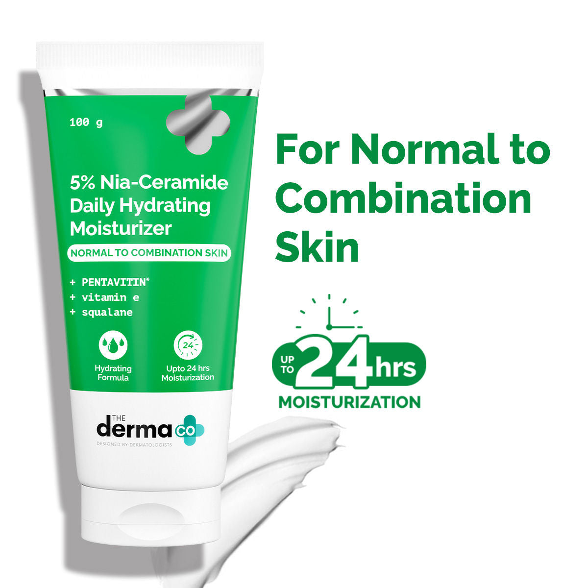 The Derma Co 5% Nia-Ceramide Daily Hydrating Moisturizer (100g) - Normal to Combination Skin