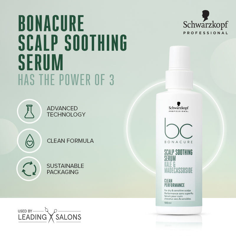 Schwarzkopf Professional Bonacure Scalp Soothing Serum - Kale & Madecassoside (100ml)