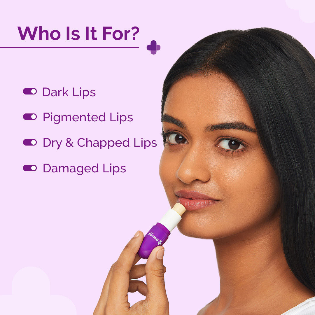 The Derma Co 1% Vitamin C Brightening Lip Balm (4.5g) - SPF, Pigmented & Dark Lips