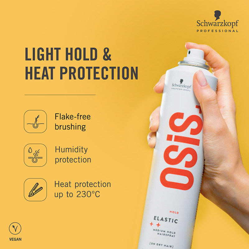 Schwarzkopf Professional OSiS+ Elastic Anti-Humidity Hair Spray - Medium Hold (500ml)