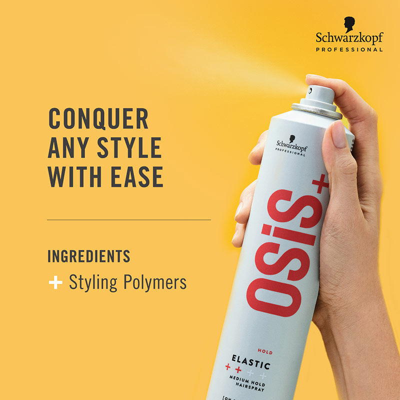 Schwarzkopf Professional OSiS+ Elastic Anti-Humidity Hair Spray - Medium Hold (500ml)