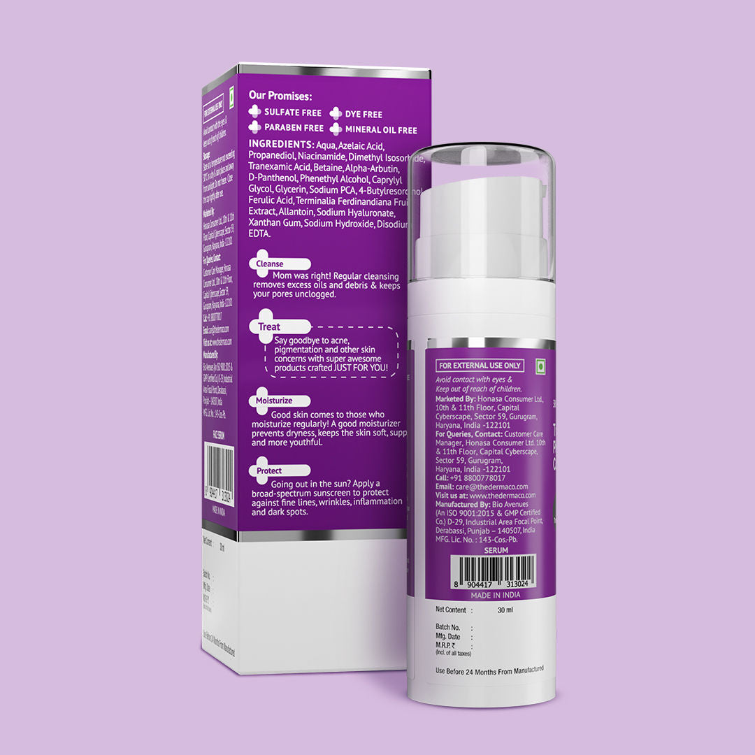 The Derma Co Tran-Zelaic Pigmentation Corrector Serum (30g) - 10% Azelaic Acid