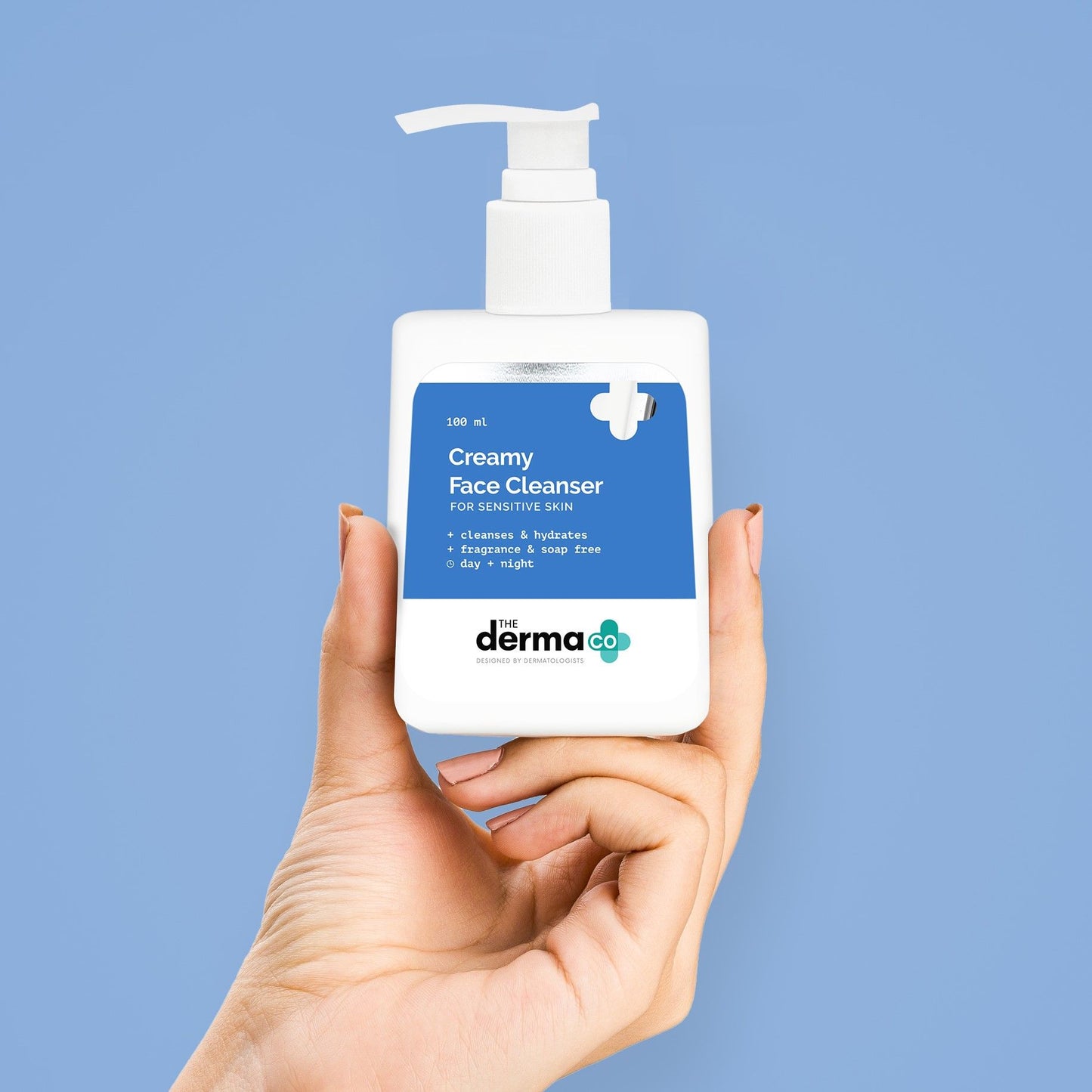 The Derma Co Creamy Face Cleanser (100ml) - Sensitive Skin, Gentle & Hydrating