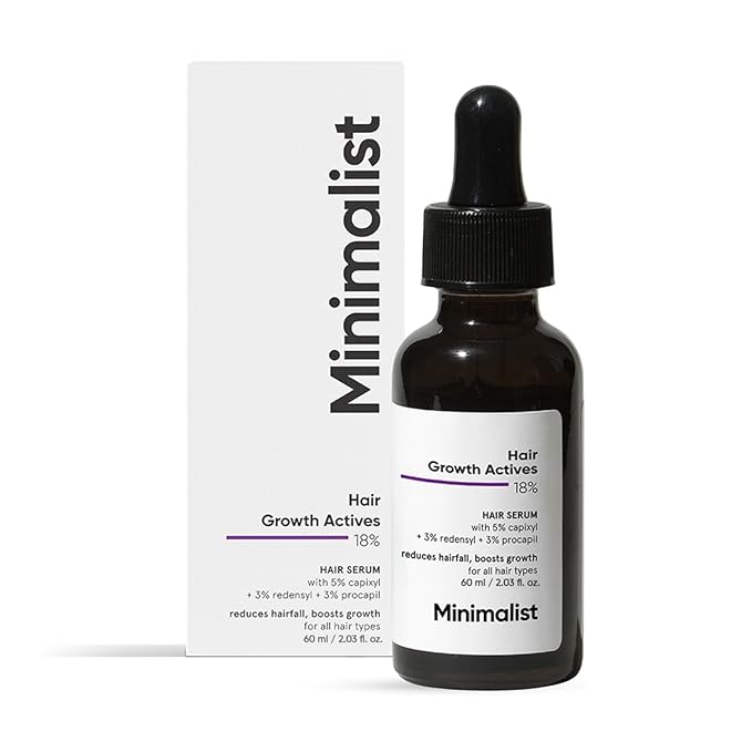 Minimalist Hair Growth Actives 18% Hair Serum - Boost Growth (60ml)