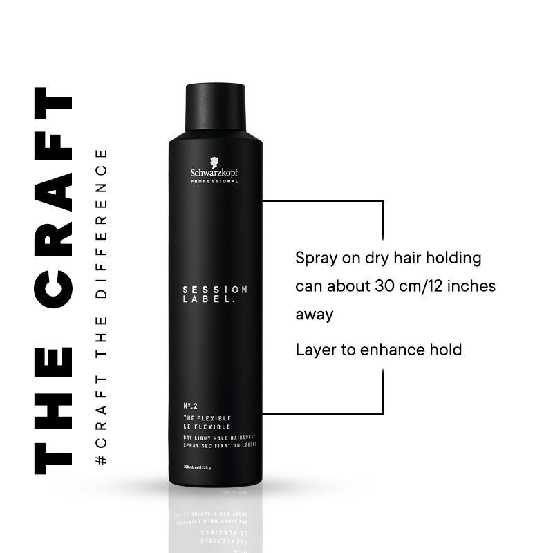 Schwarzkopf Professional Session Label Flexible Hold Hair Spray (300ml)