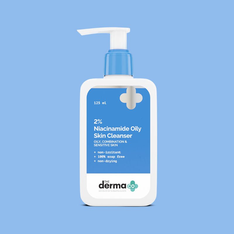 The Derma Co 2% Niacinamide Oily Skin Cleanser (125ml) - Pore Minimizing & Oil Control