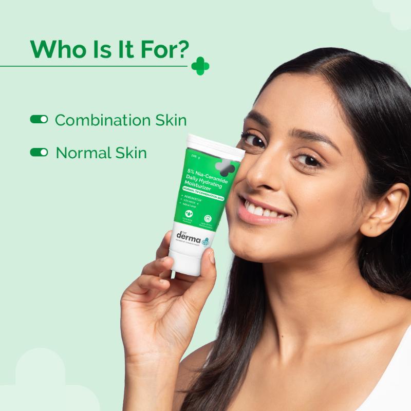 The Derma Co 5% Nia-Ceramide Daily Hydrating Moisturizer (100g) - Normal to Combination Skin