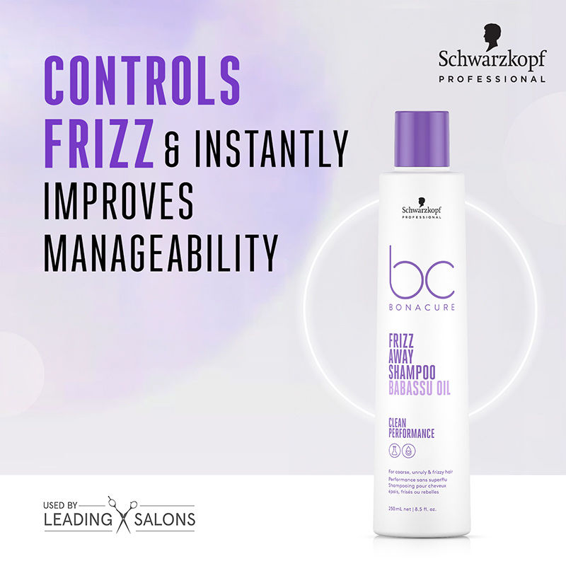 Schwarzkopf Professional Bonacure Frizz Away Shampoo - Babassu Oil (250ml)