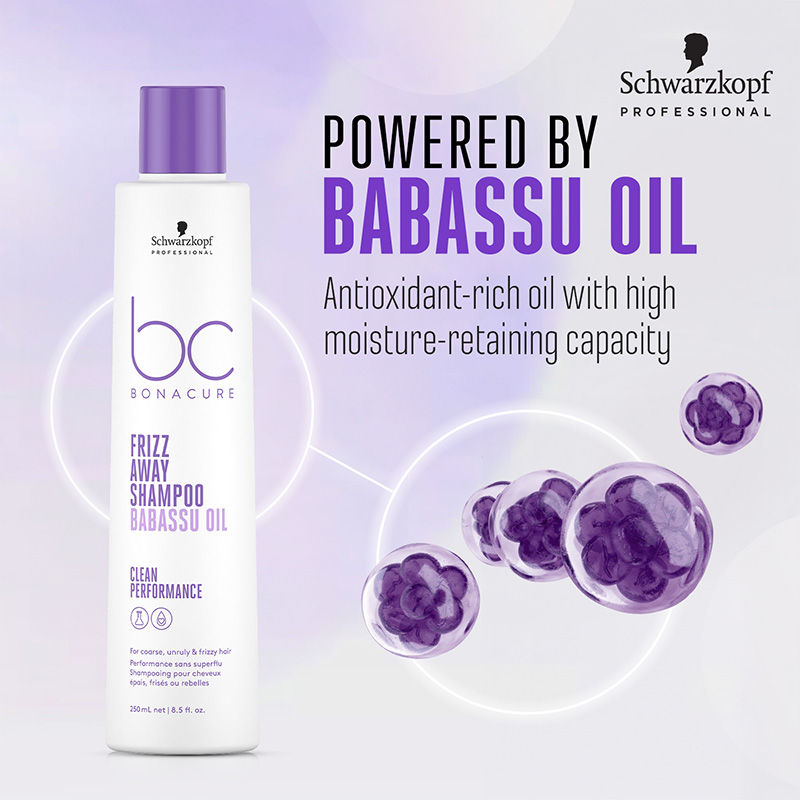 Schwarzkopf Professional Bonacure Frizz Away Shampoo - Babassu Oil (250ml)