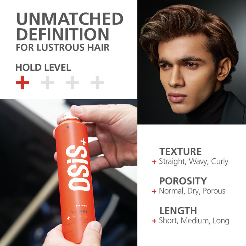 Schwarzkopf Professional OSiS+ Velvet - Lightweight Wax-Effect Spray (200ml)