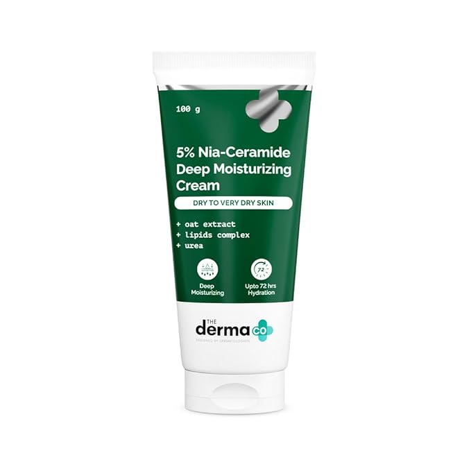 The Derma Co 5% Nia-Ceramide Deep Moisturizing Cream (100g) - Dry & Very Dry Skin Repair