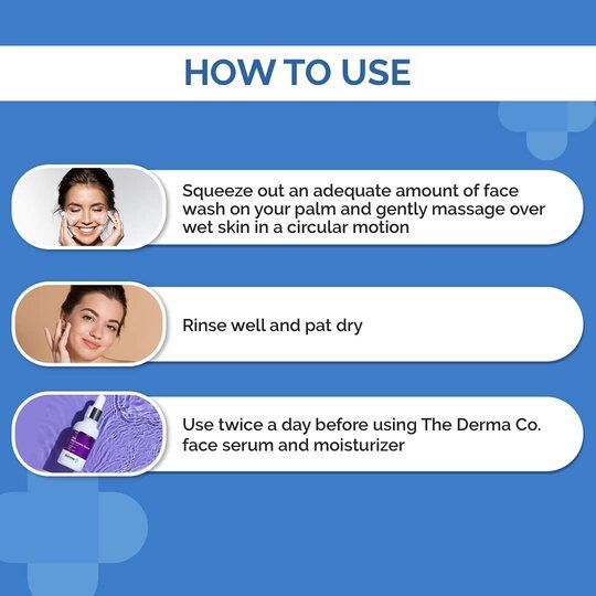 The Derma Co 1% Salicylic Acid Face Wash for Active Acne with Salicylic Acid & Witch Hazel (100ml)