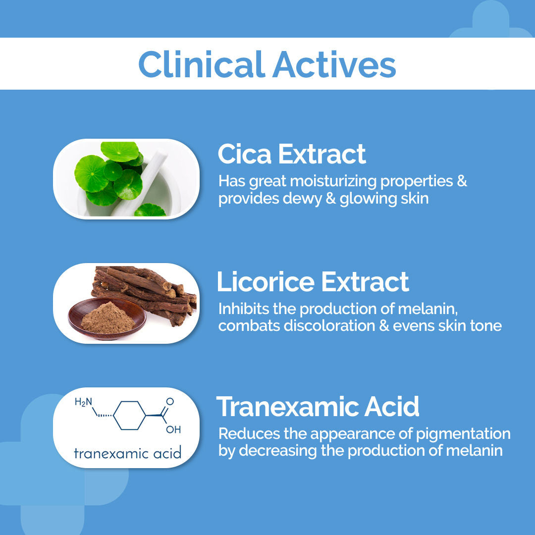 The Derma Co 2% Cica-glow Face Wash (100ml) - Tranexamic Acid, Licorice Extract & Glowing Skin