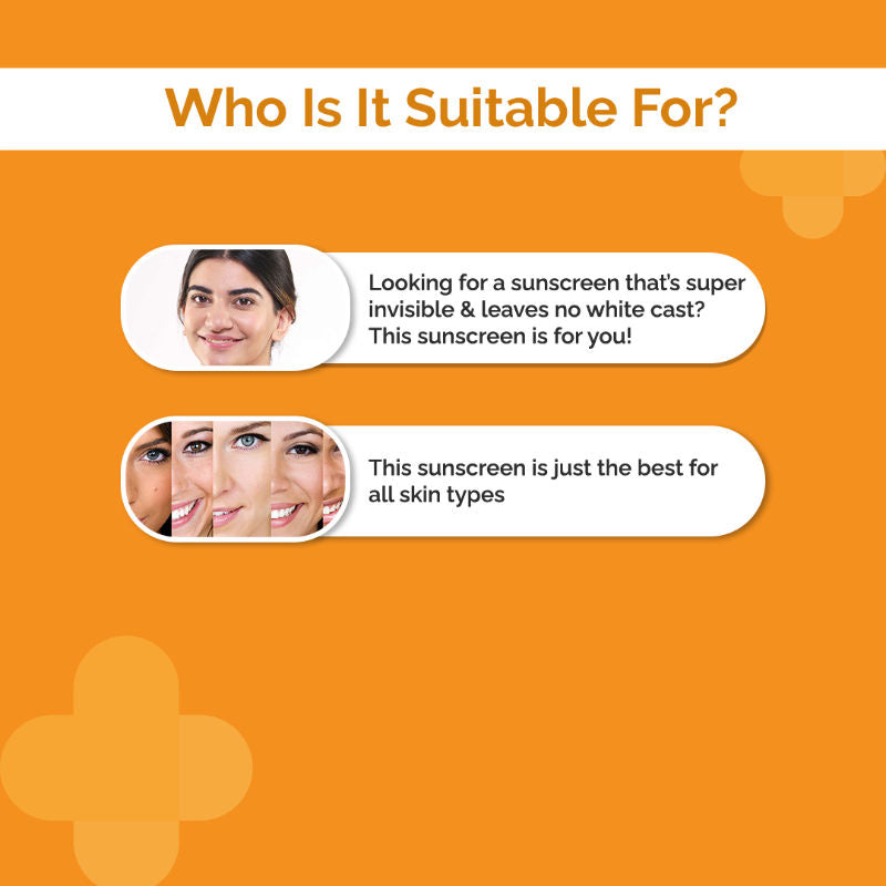 The Derma Co Hyaluronic Invisible Sunscreen (50gm) - No White Cast, Hydrating SPF & Broad Spectrum