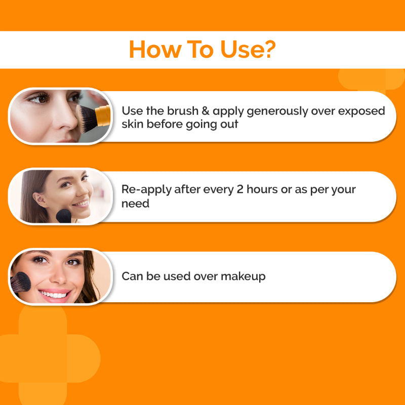 The Derma Co 100% Mineral Powder Sunscreen (4g) - On-the-Go SPF, Matte Finish & Sensitive Skin