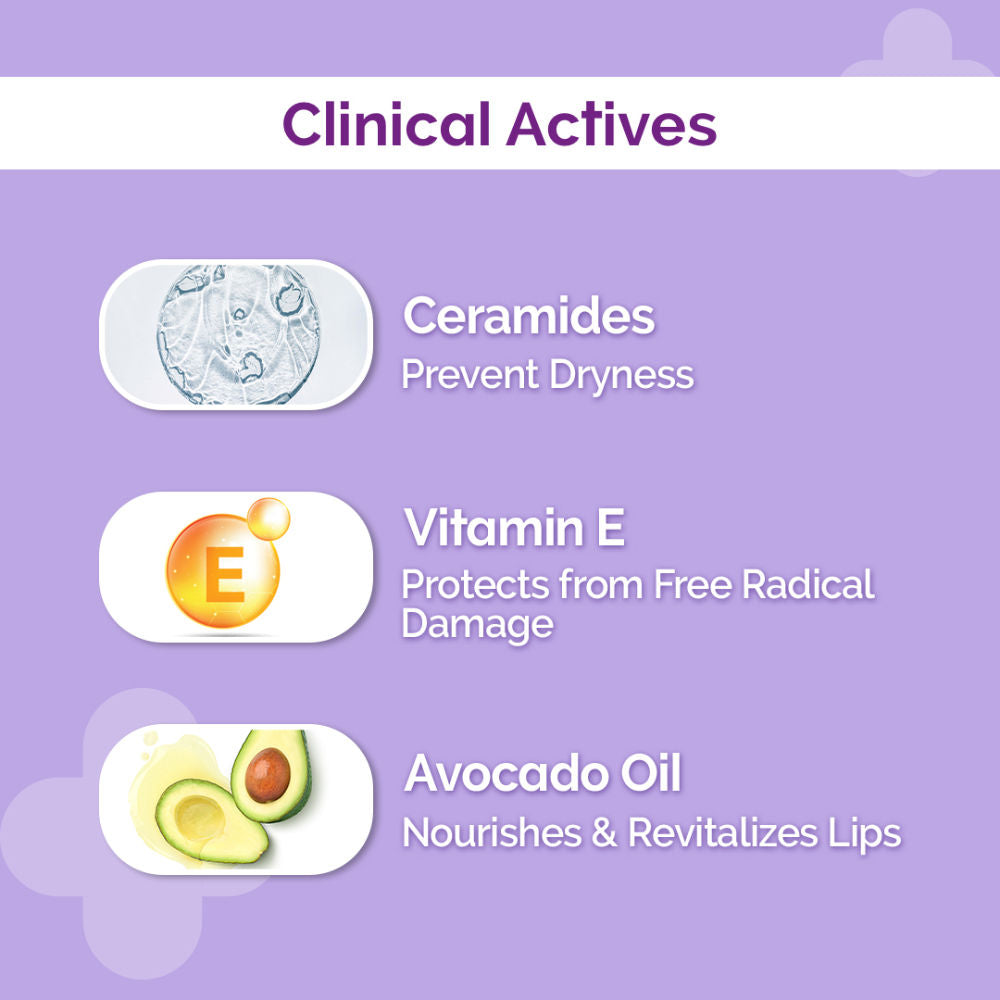 The Derma Co SPF 30 Ceramides Lip Balm (4g) - Vitamin E, Avocado Oil, Dry & Chapped Lips