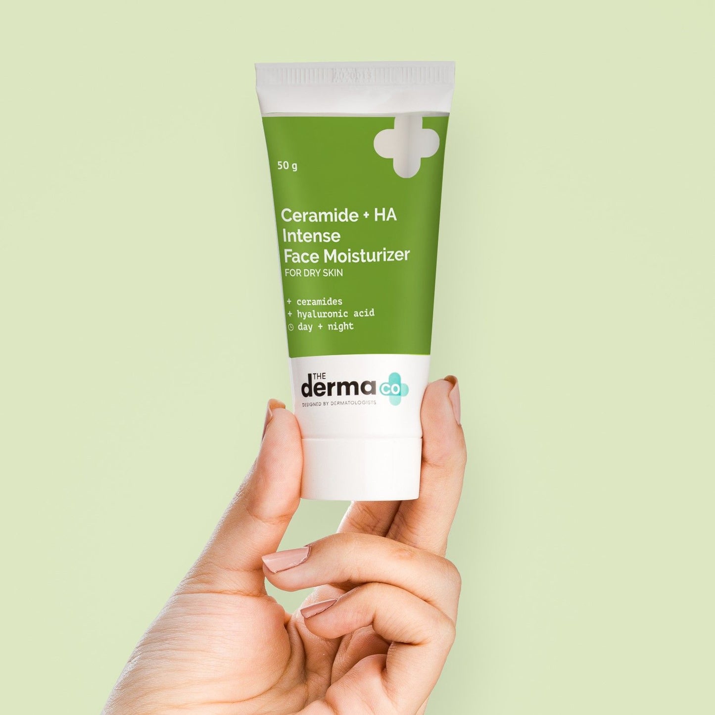 The Derma Co Ceramide + HA Intense Daily Face Moisturizer (50g) - Dry Skin & Barrier Repair