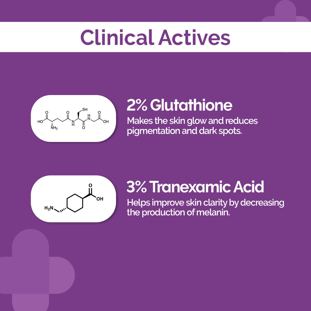 The Derma Co 2% Glutathione Face Serum (30ml) - Tranexamic Acid, Skin Illumination & Dark Spot Reduction
