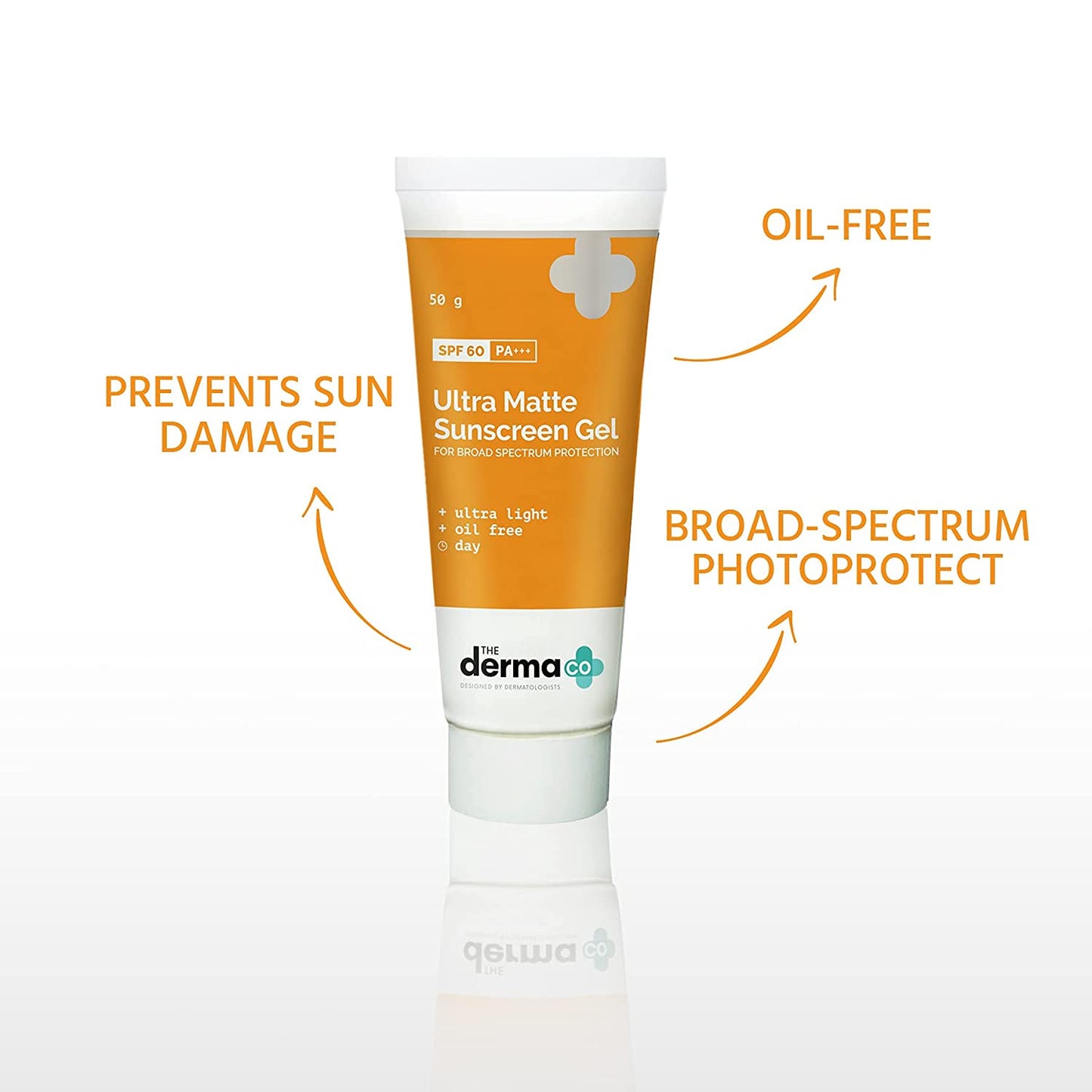 The Derma Co Ultra Matte Sunscreen Gel SPF 60 PA+++ (50g)