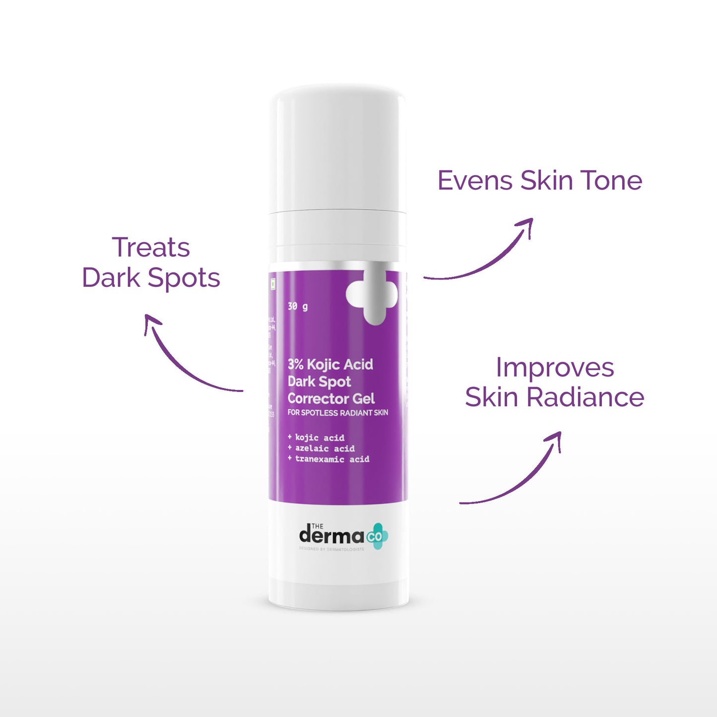 The Derma Co 3% Kojic Acid Gel - Dark Spot Correction & Radiant Skin (30gm)