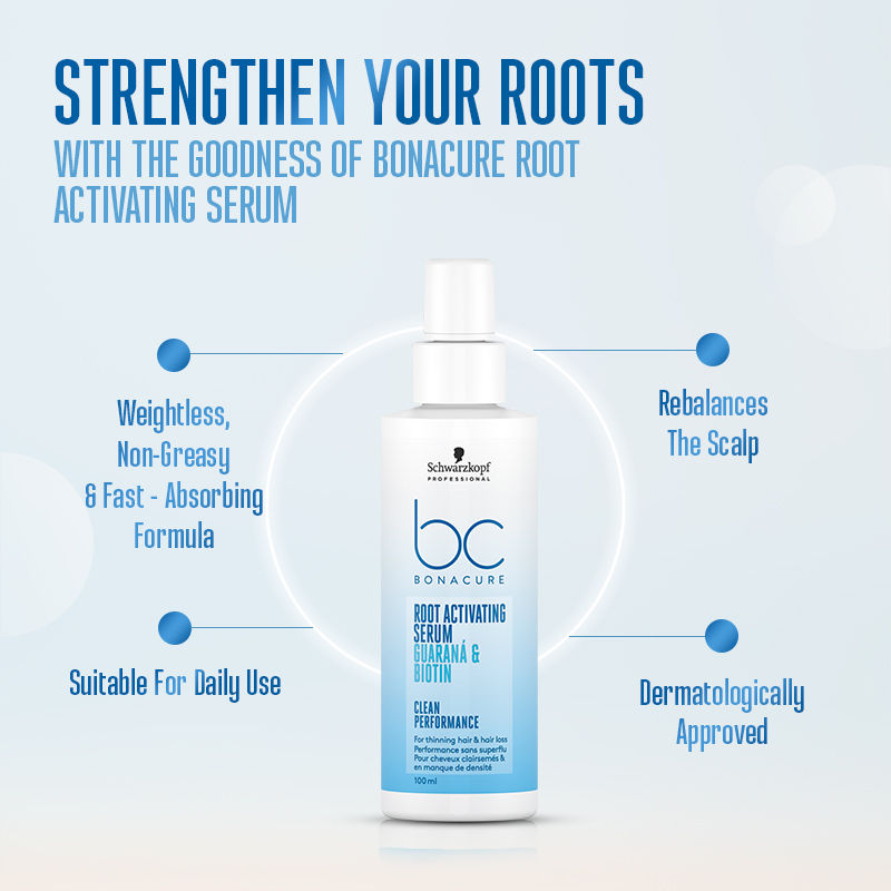Schwarzkopf Professional Bonacure Root Activating Serum - Thinning Hair (100ml)