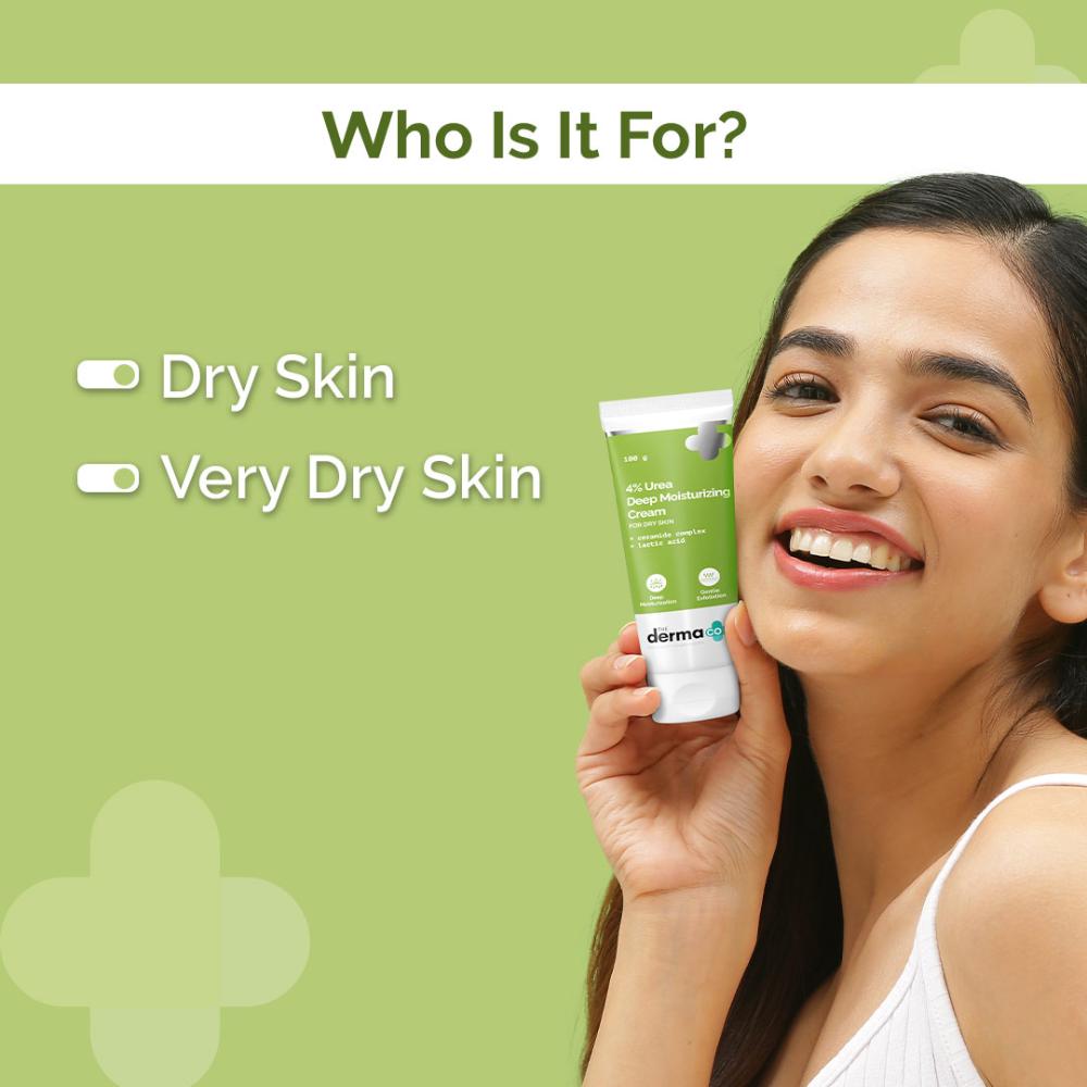 The Derma Co 4% Urea Deep Moisturizing Cream (100g) - Dry, Rough & Compromised Skin