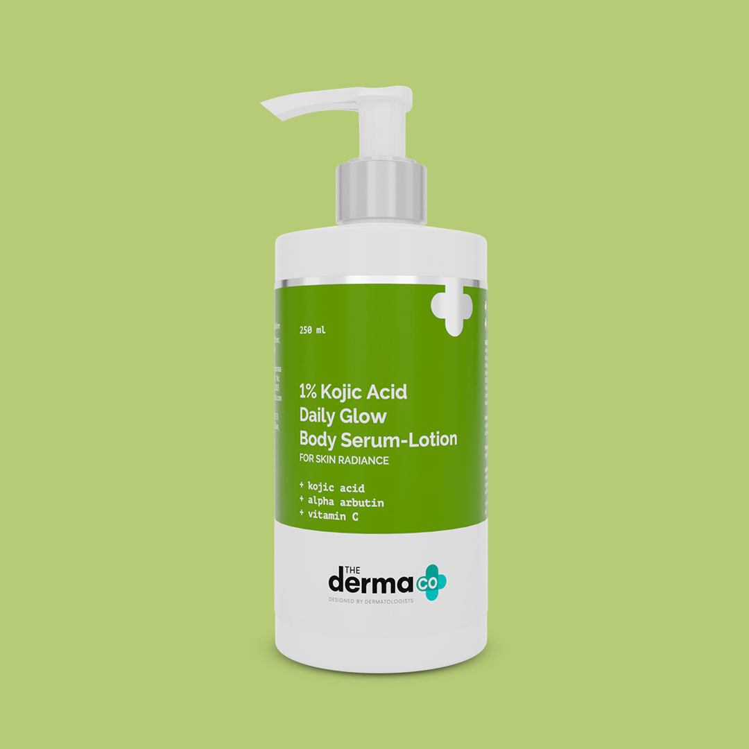 The Derma Co 1% Kojic Acid Body Lotion (250ml) - Daily Glow & Radiance