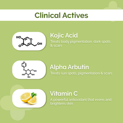 The Derma Co 1% Kojic Acid Body Lotion (250ml) - Daily Glow & Radiance