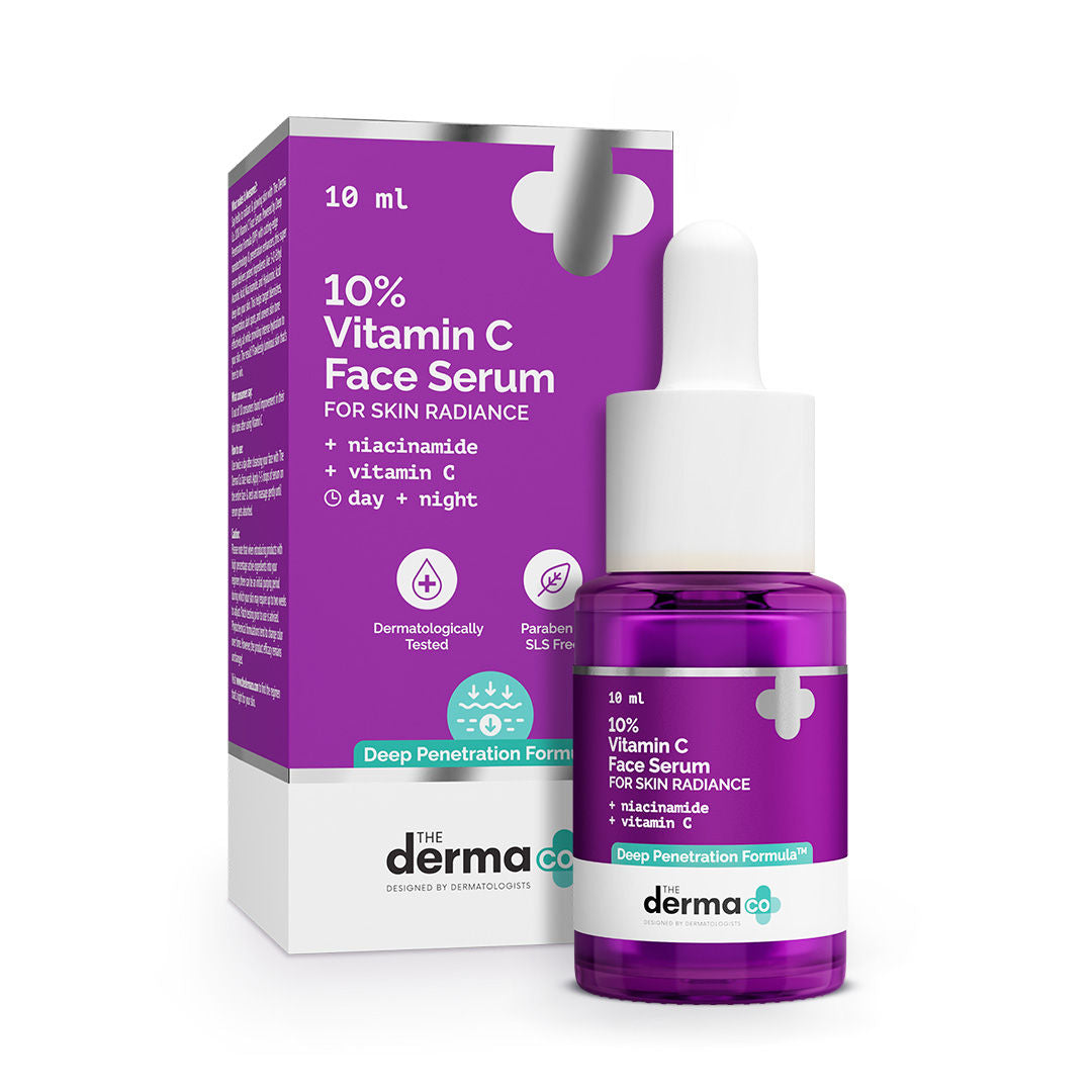 The Derma Co 10% Vitamin C Face Serum for Skin Radiance (10ml)