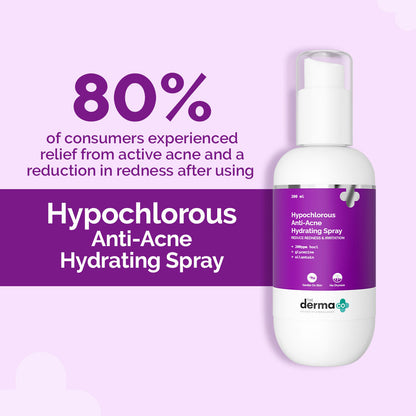 The Derma Co Hypochlorous Anti-Acne Hydrating Spray (200ml) - Calms Breakouts & Redness