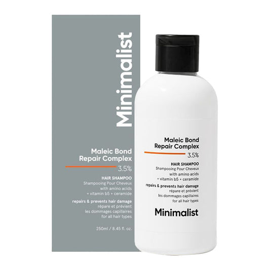 Minimalist Maleic Bond Repair Shampoo - Damaged, Frizzy & Colored Hair (250ml)