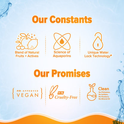 Aqualogica Glow+ Dewy Lightweight Sunscreen Gel SPF 50+ PA++++ - Papaya & Vitamin C (125g)