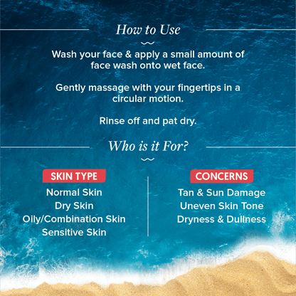 Aqualogica Detan+ Smoothie Face Wash - Glycolic Acid & Cherry Tomato (100ml)