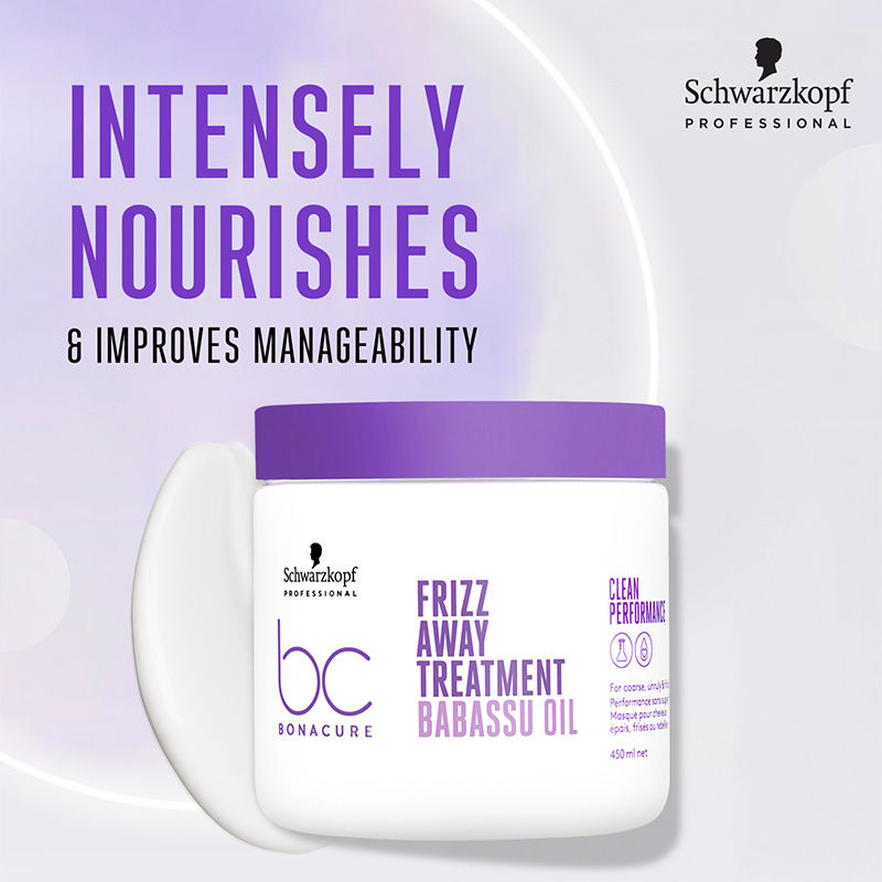 Schwarzkopf Professional Bonacure Frizz Away Treatment - Babassu Oil (450ml)