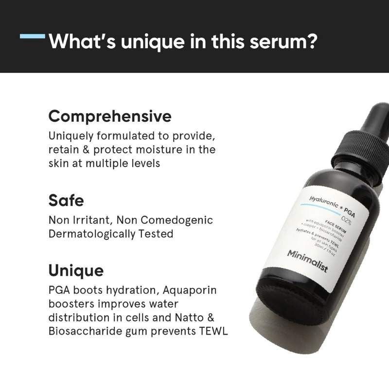 Minimalist 2% Hyaluronic Acid + PGA Serum - Deep Hydration (30ml)