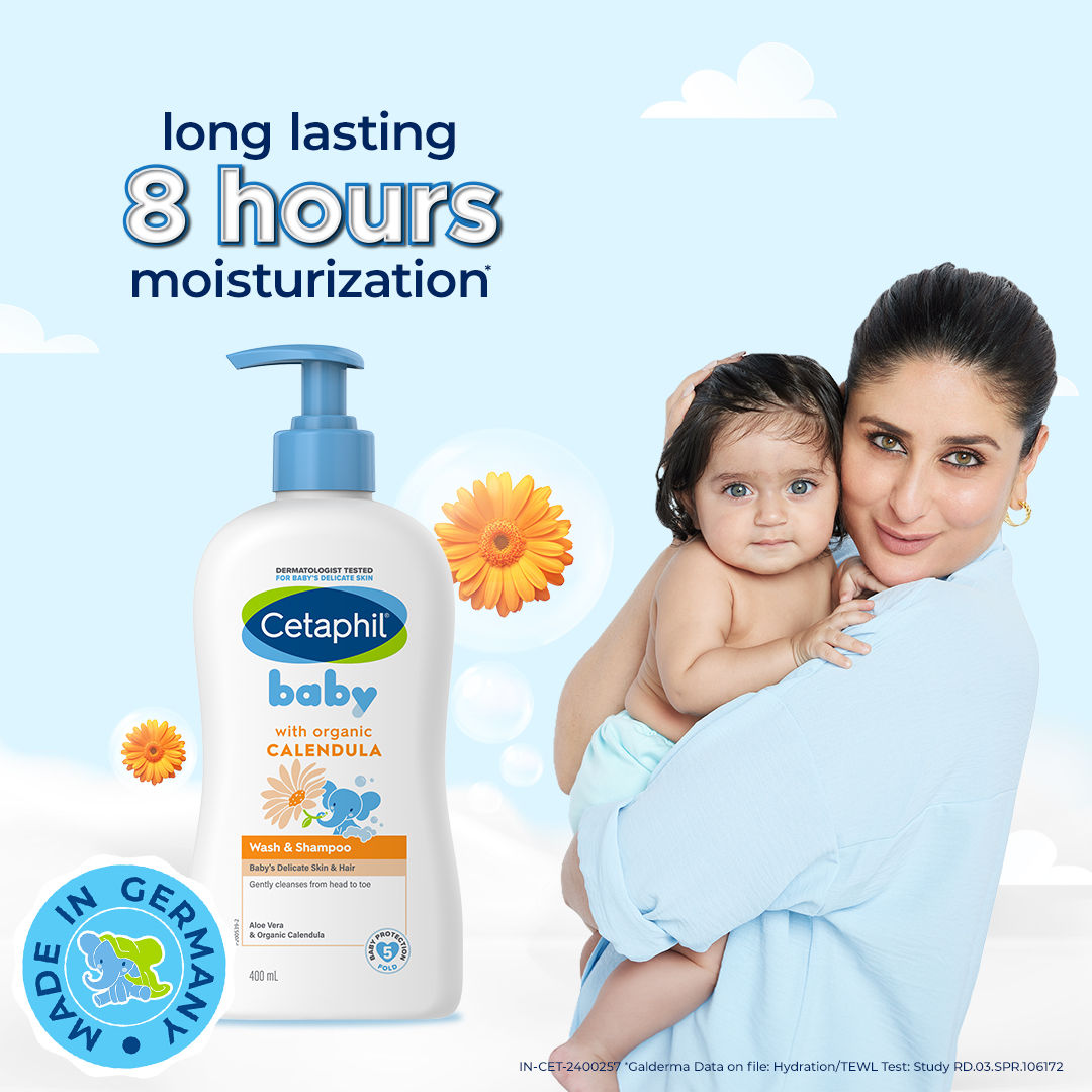 Cetaphil Baby Wash & Shampoo with Organic Calendula (400ml)