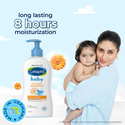 Cetaphil Baby Wash & Shampoo with Organic Calendula (400ml)