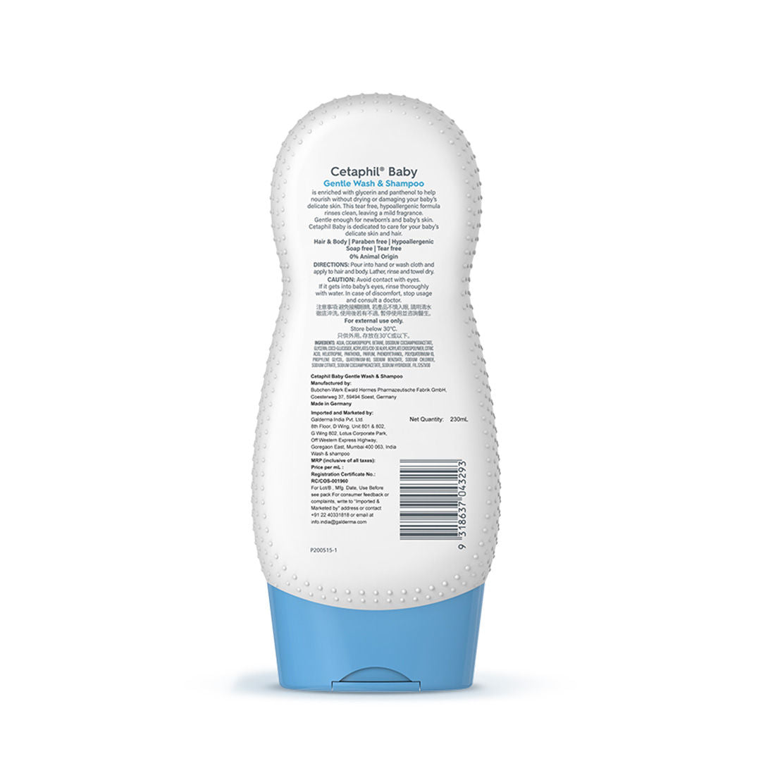 Cetaphil Baby Gentle Wash & Shampoo (230ml)