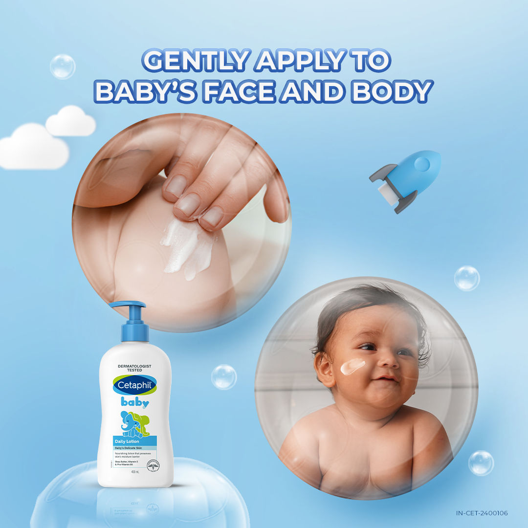 Cetaphil Baby Daily Lotion with Shea Butter, Vitamin E & Pro-Vitamin B5 (400ml)