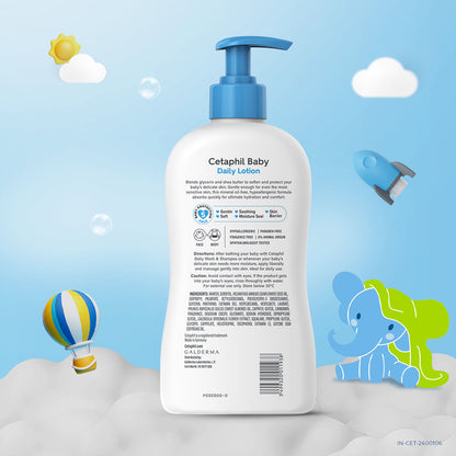 Cetaphil Baby Daily Lotion with Shea Butter, Vitamin E & Pro-Vitamin B5 (400ml)