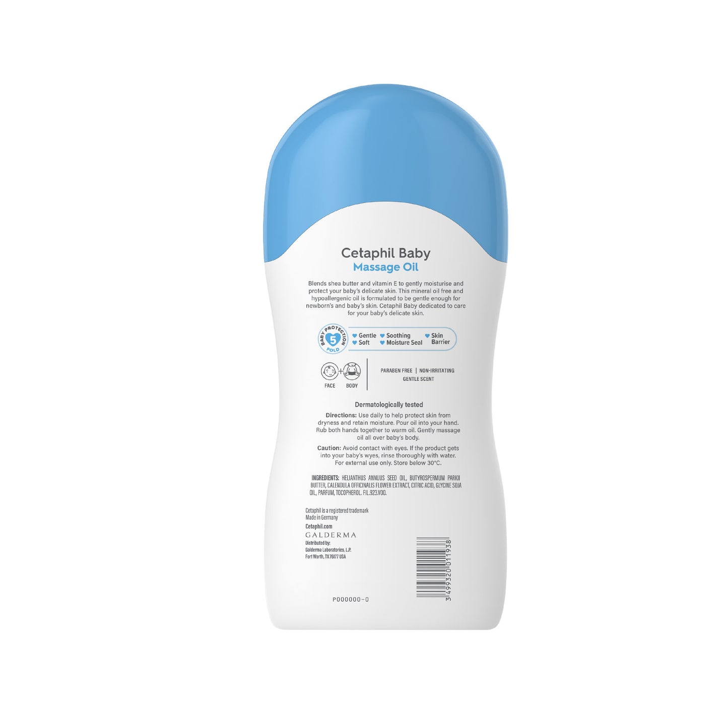 Cetaphil Baby Massage Oil with Shea Butter (200ml)