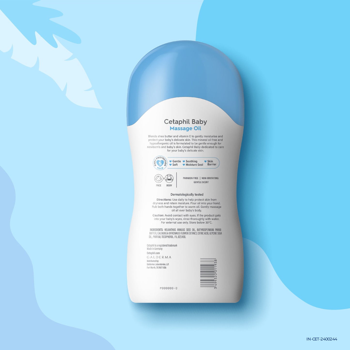 Cetaphil Baby Massage Oil with Shea Butter (200ml)