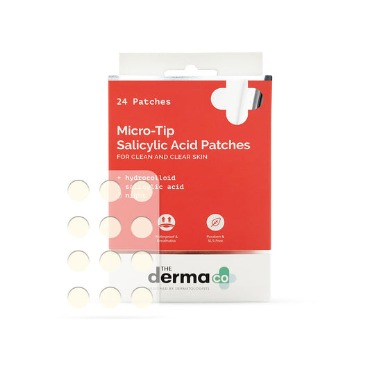 The Derma Co Micro-Tip Acne Patches with Salicylic Acid & Hydrocolloid – 24 Pieces